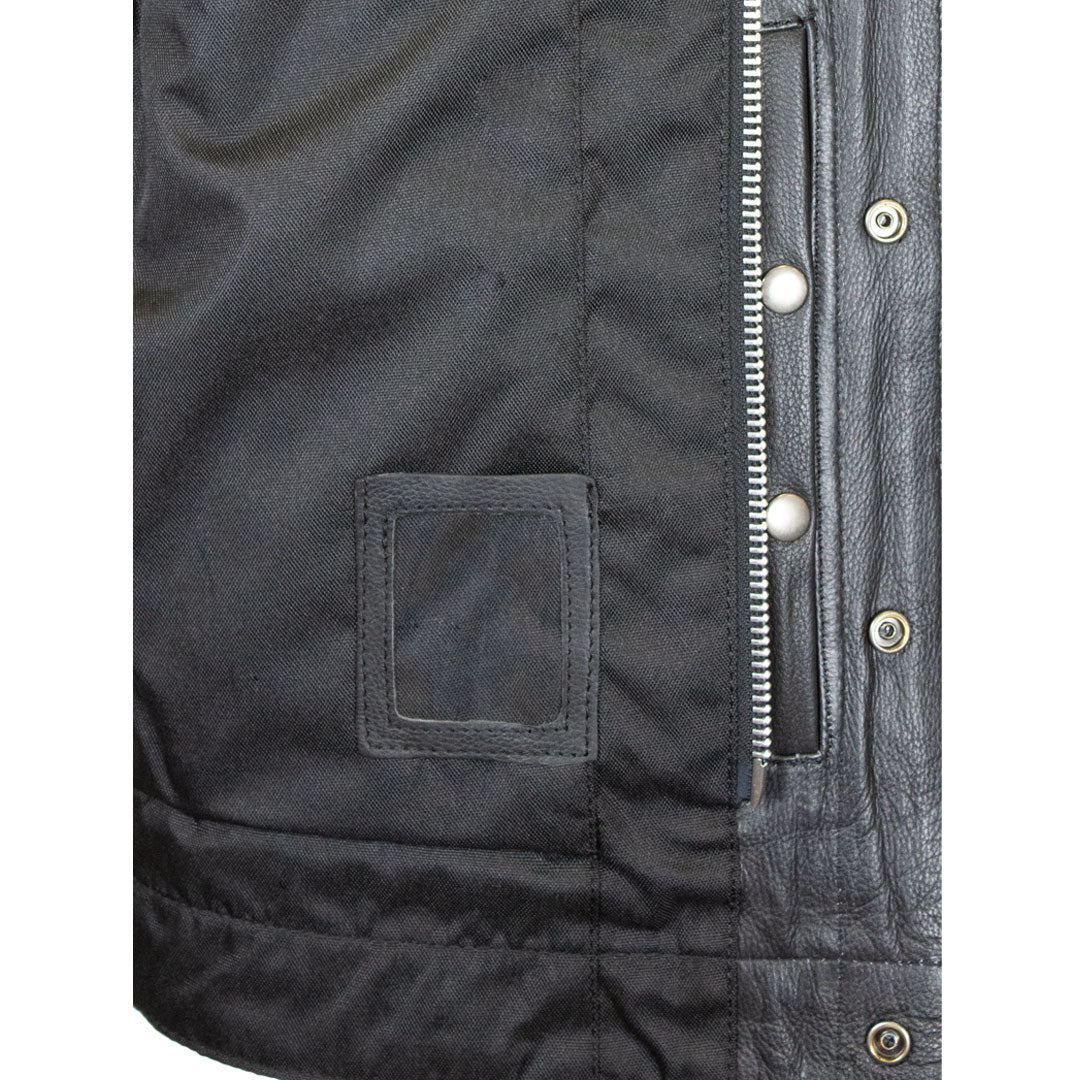 Open Road  Men's Upside Leather Vest