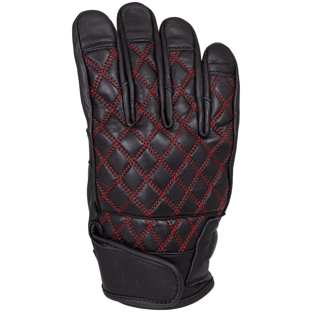 Open Road Men's Leather with Diamond Stitch Gloves