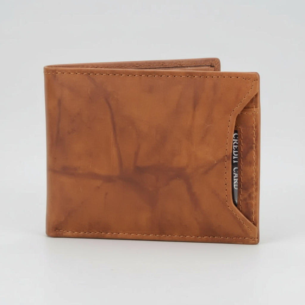 Men's RFID Bifold Wallet with Removable Card Sleeve