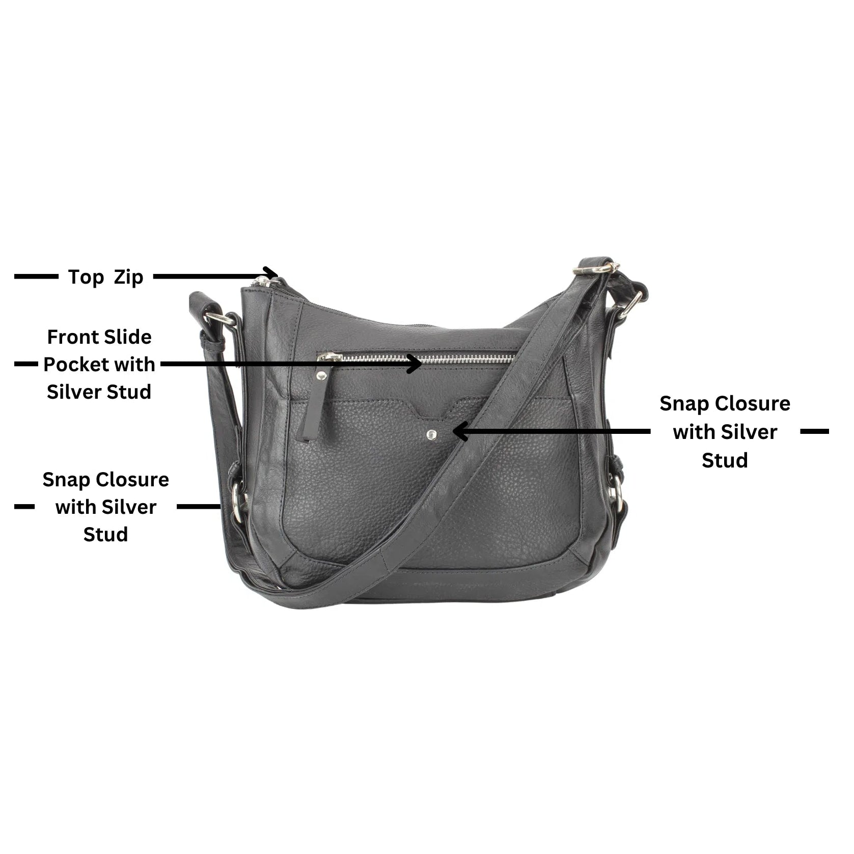 Leather Shoulder Bag - Boutique of Leathers/Open Road