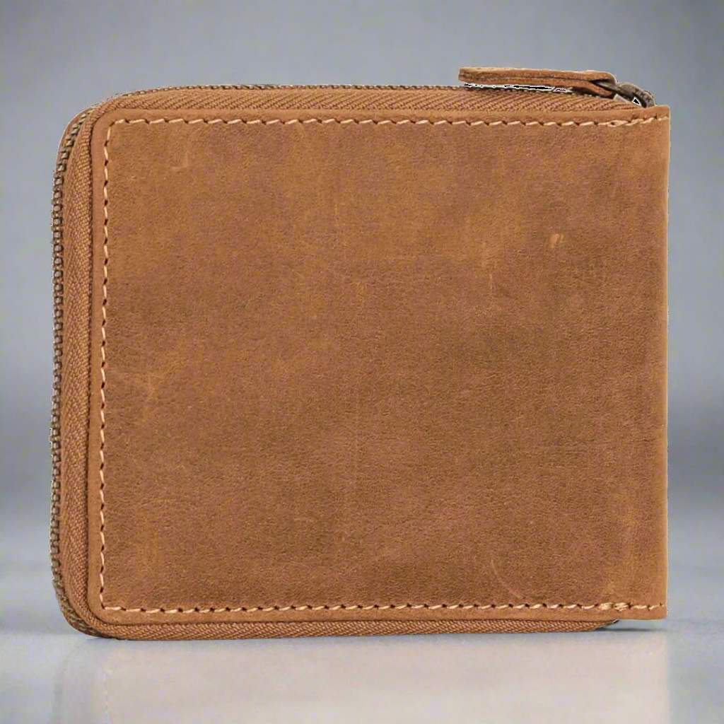 MET Hunter Leather Zip Around Wallet