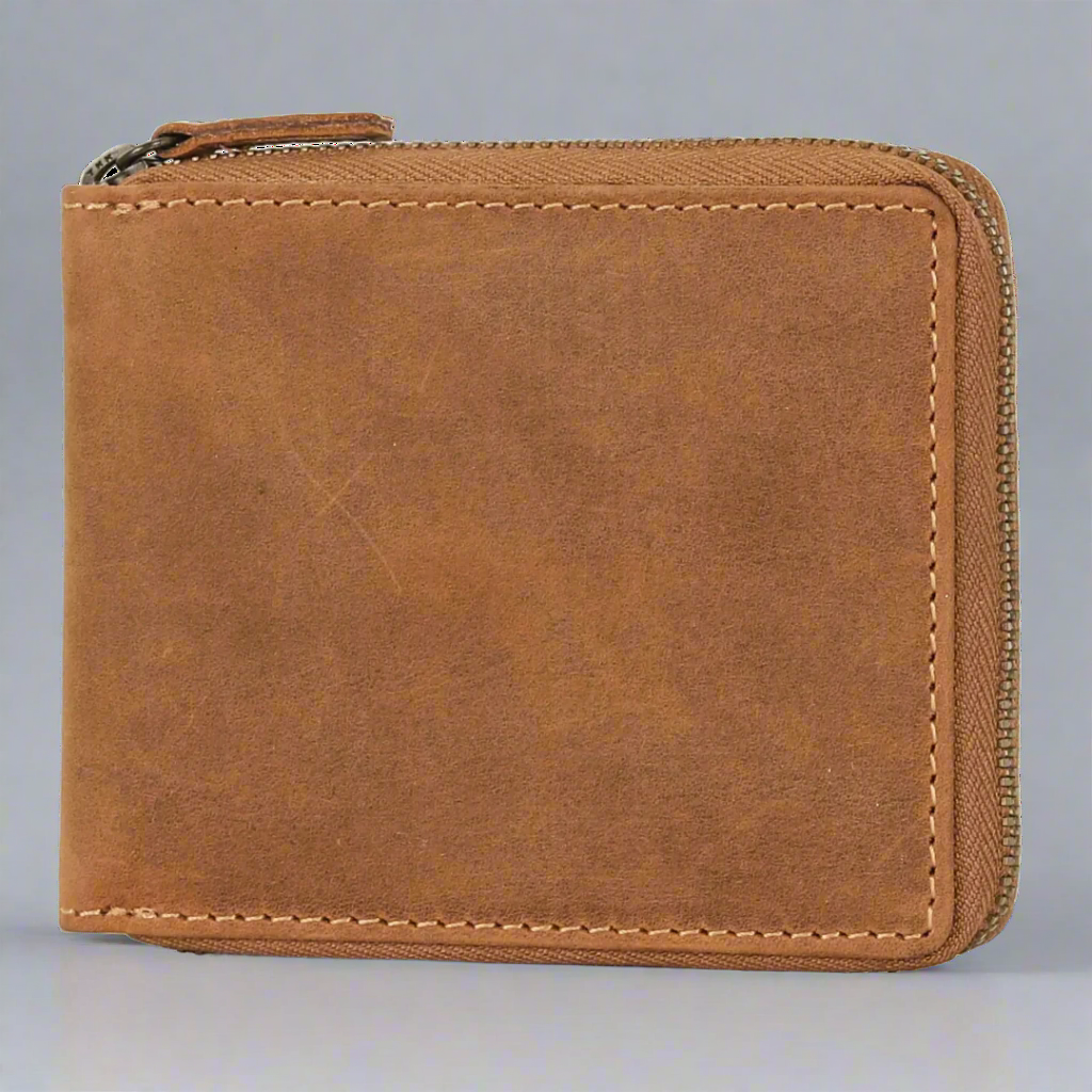 MET Hunter Leather Zip Around Wallet