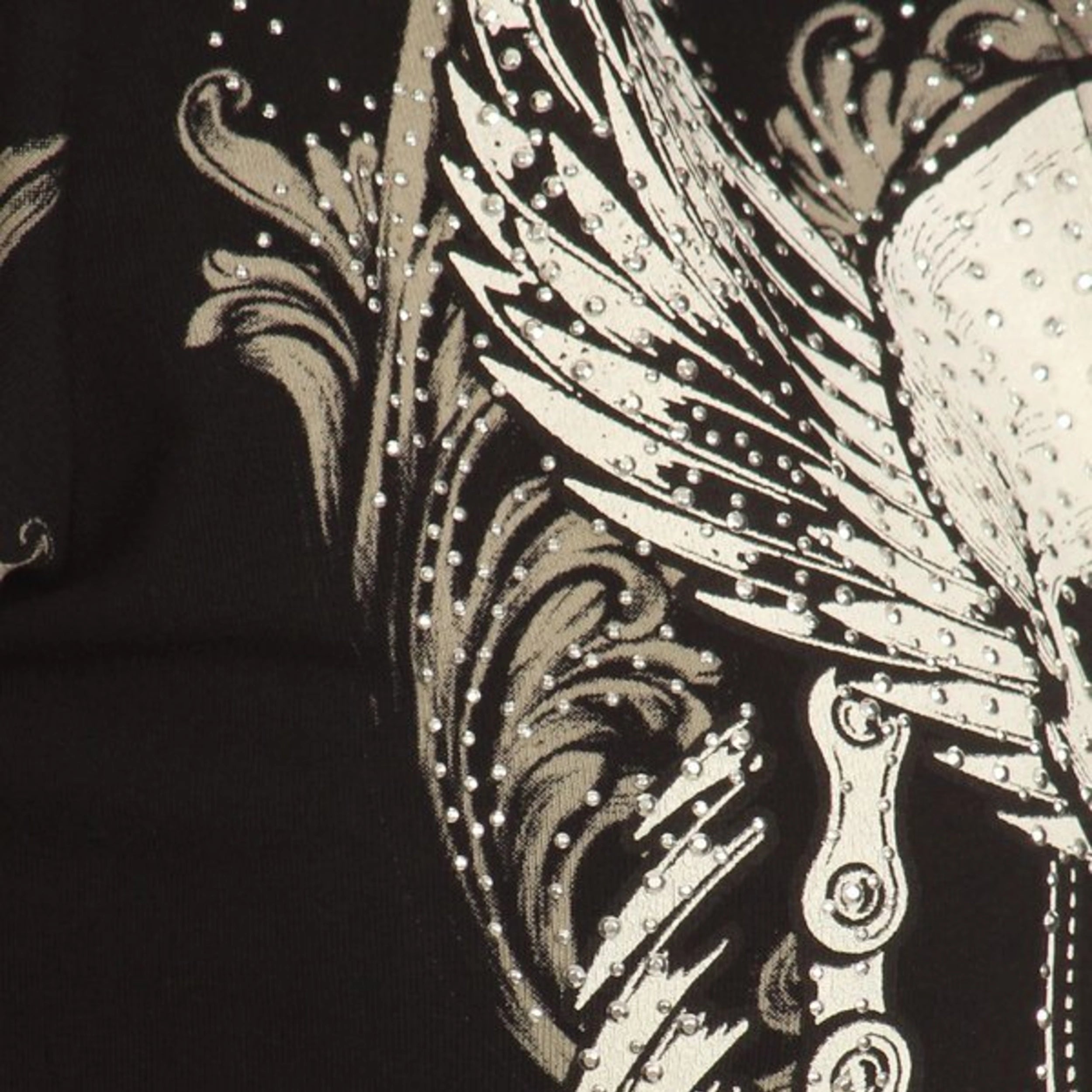 Women's Motorcycle Zip Up Hoodie with Rhinestone Skull & Wings - Boutique of Leathers/Open Road