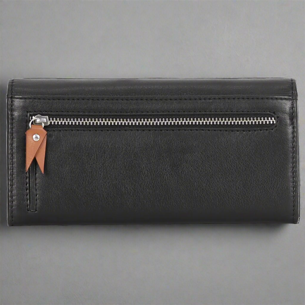 Rugged Earth Women's Leather Wallet with Stitch