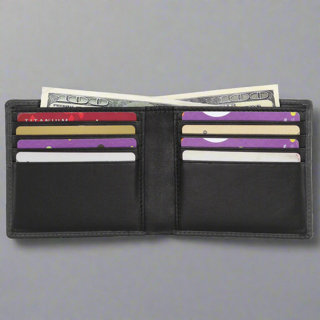 Men's 8 Card Slot Leather Wallet