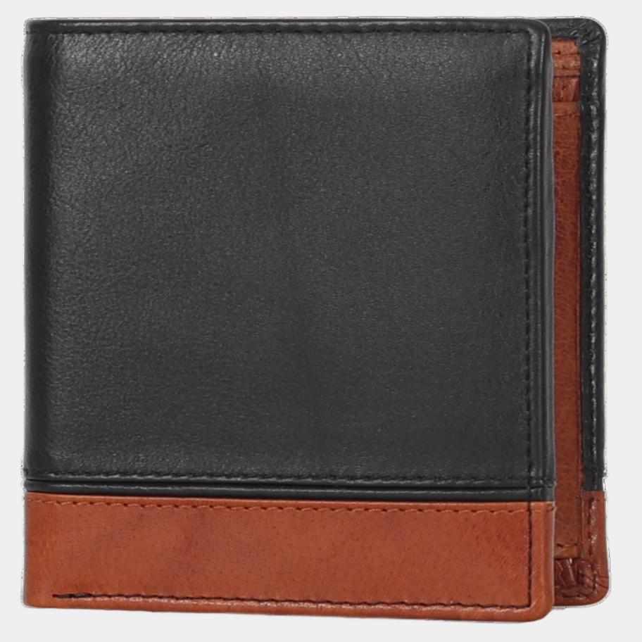 Men's Upright Wallet Black/Brown