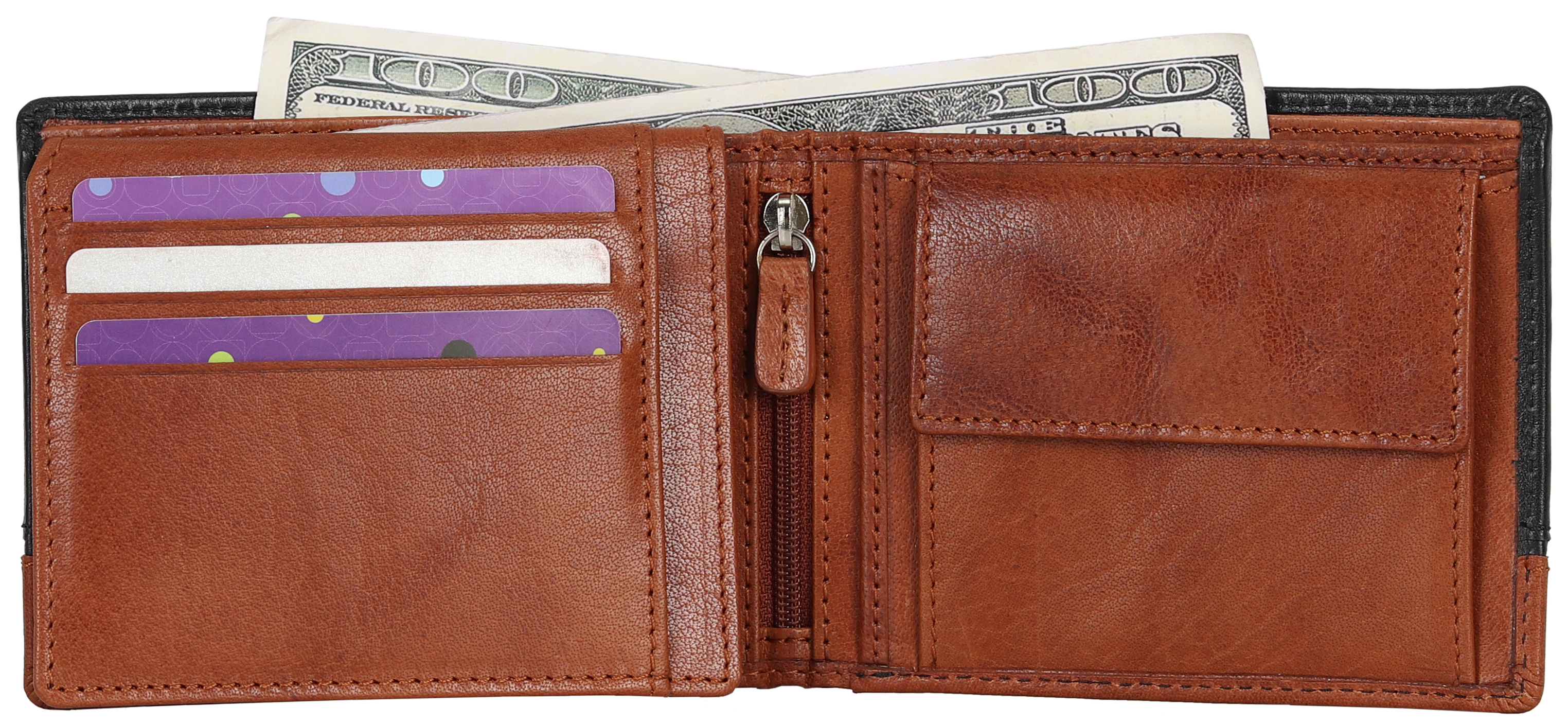 BOL Bi Fold Wallet Black/Brown