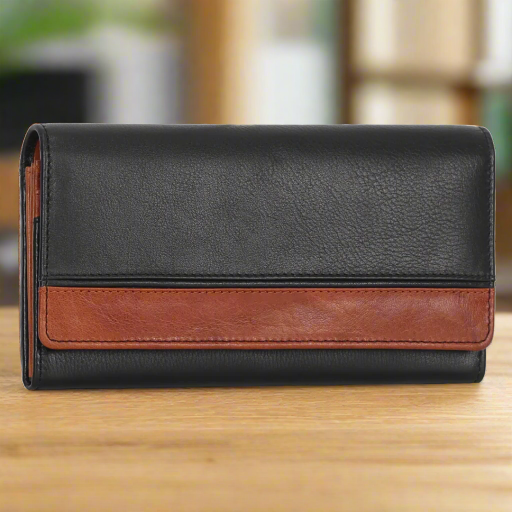 MET Women's 7" Wallet Black/Brown