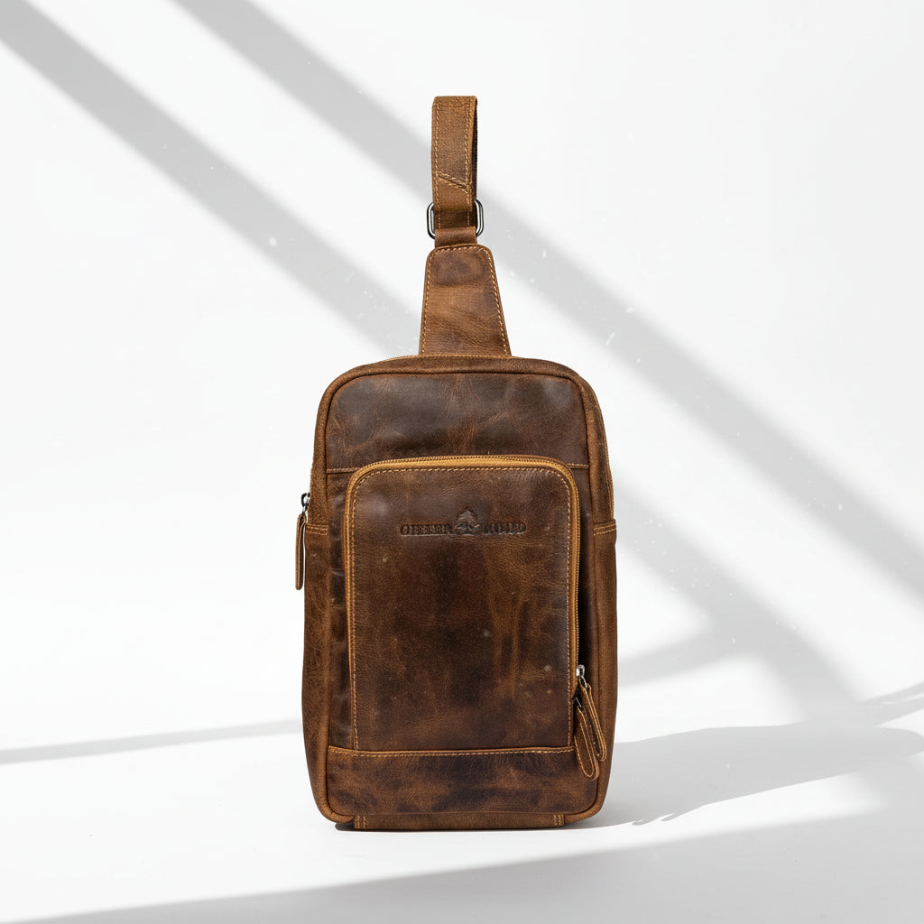 Greenwood Leather Hamilton Crossbody Bag Backpack