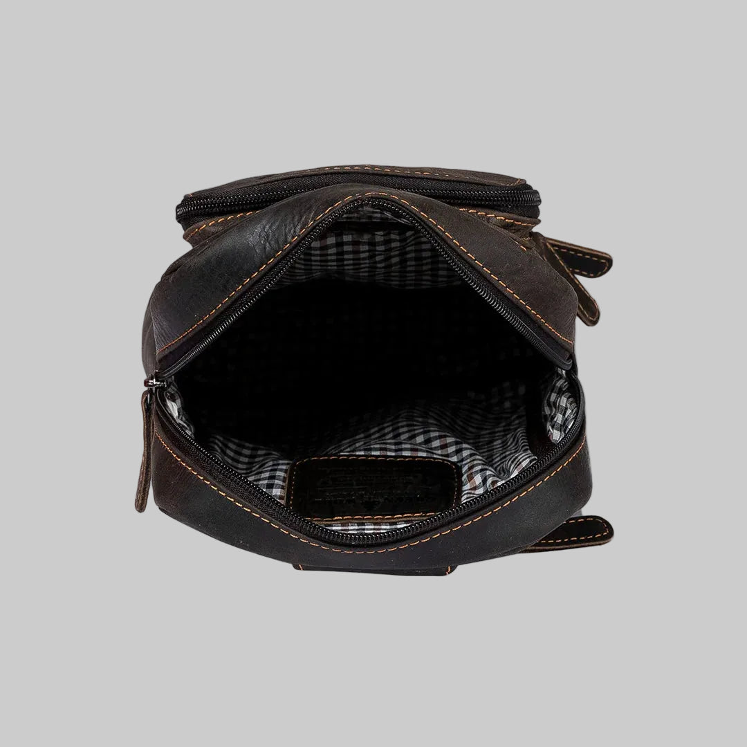 Greenwood Leather Hamilton Crossbody Bag Backpack