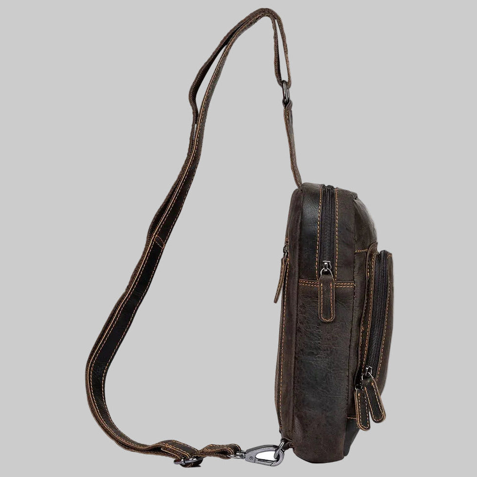 Greenwood Leather Hamilton Crossbody Bag Backpack - Boutique of Leathers/Open Road