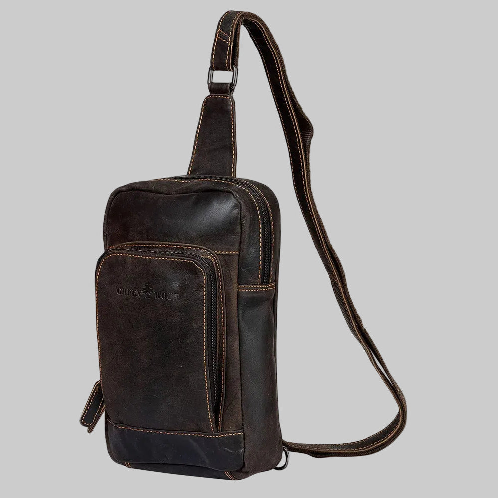 Greenwood Leather Hamilton Crossbody Bag Backpack - Boutique of Leathers/Open Road