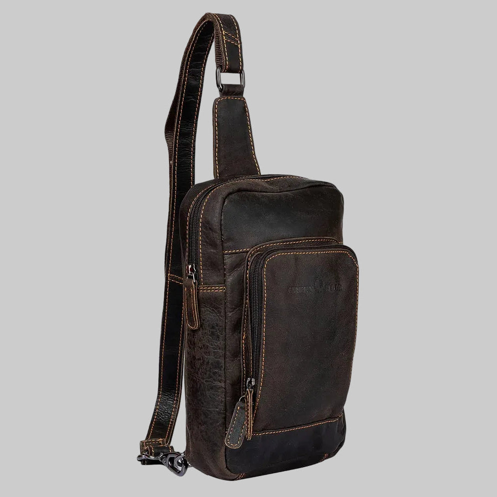 Greenwood Leather Hamilton Crossbody Bag Backpack - Boutique of Leathers/Open Road