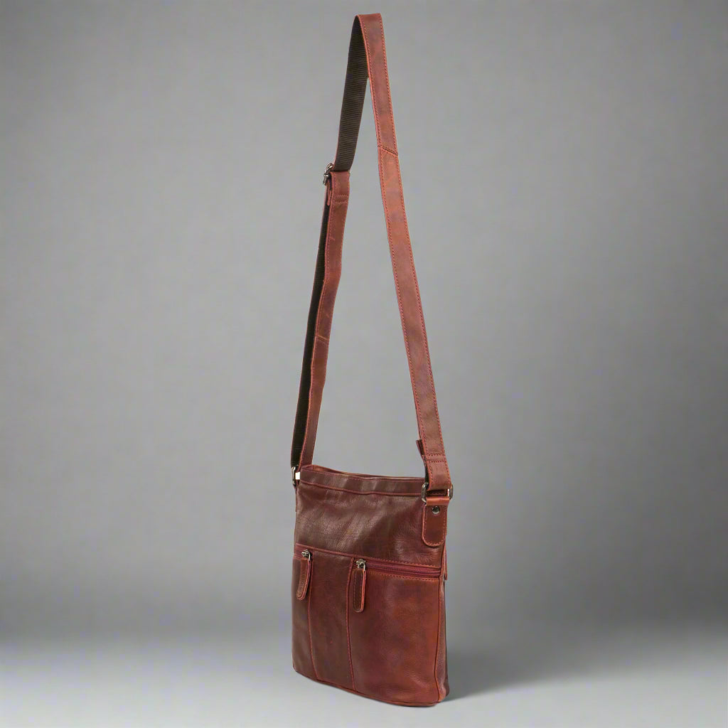 Greenwood Leather Crossbody Bag - Boutique of Leathers/Open Road