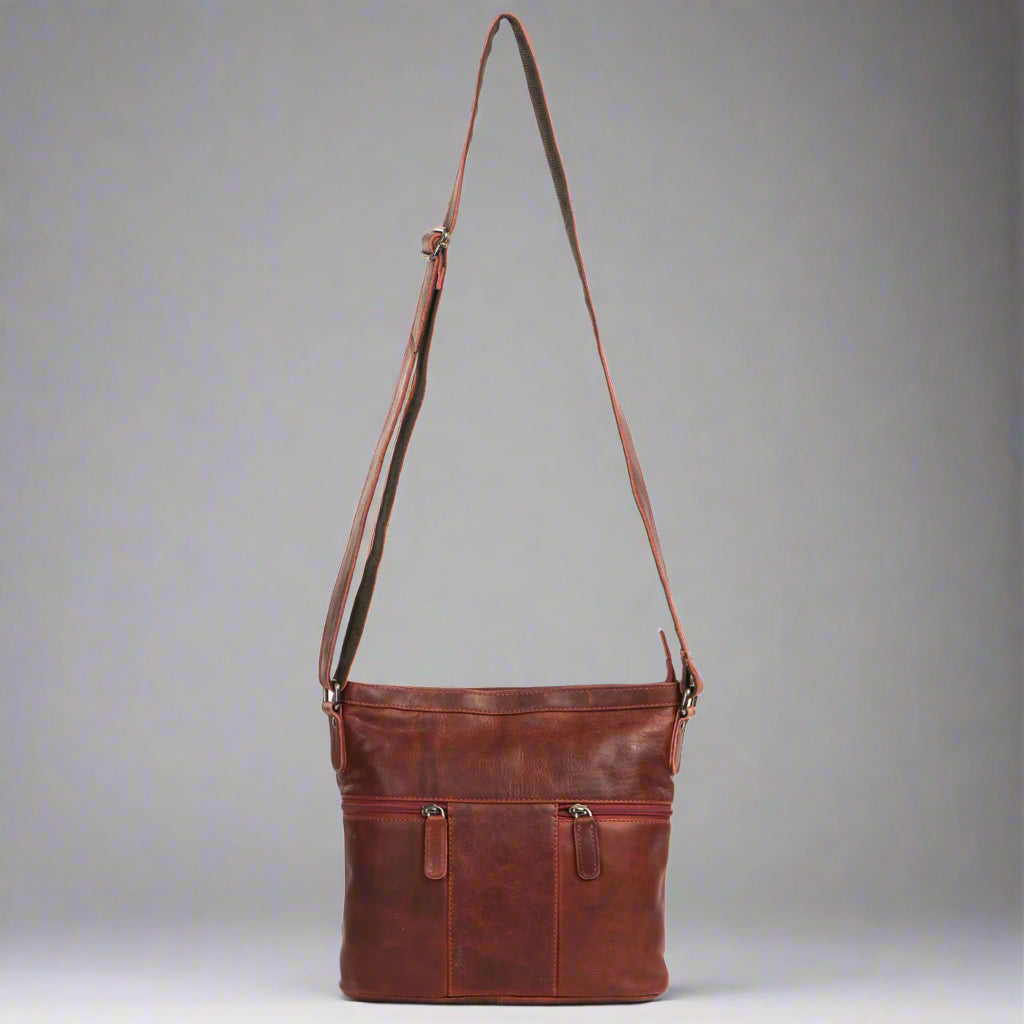 Greenwood Leather Crossbody Bag - Boutique of Leathers/Open Road