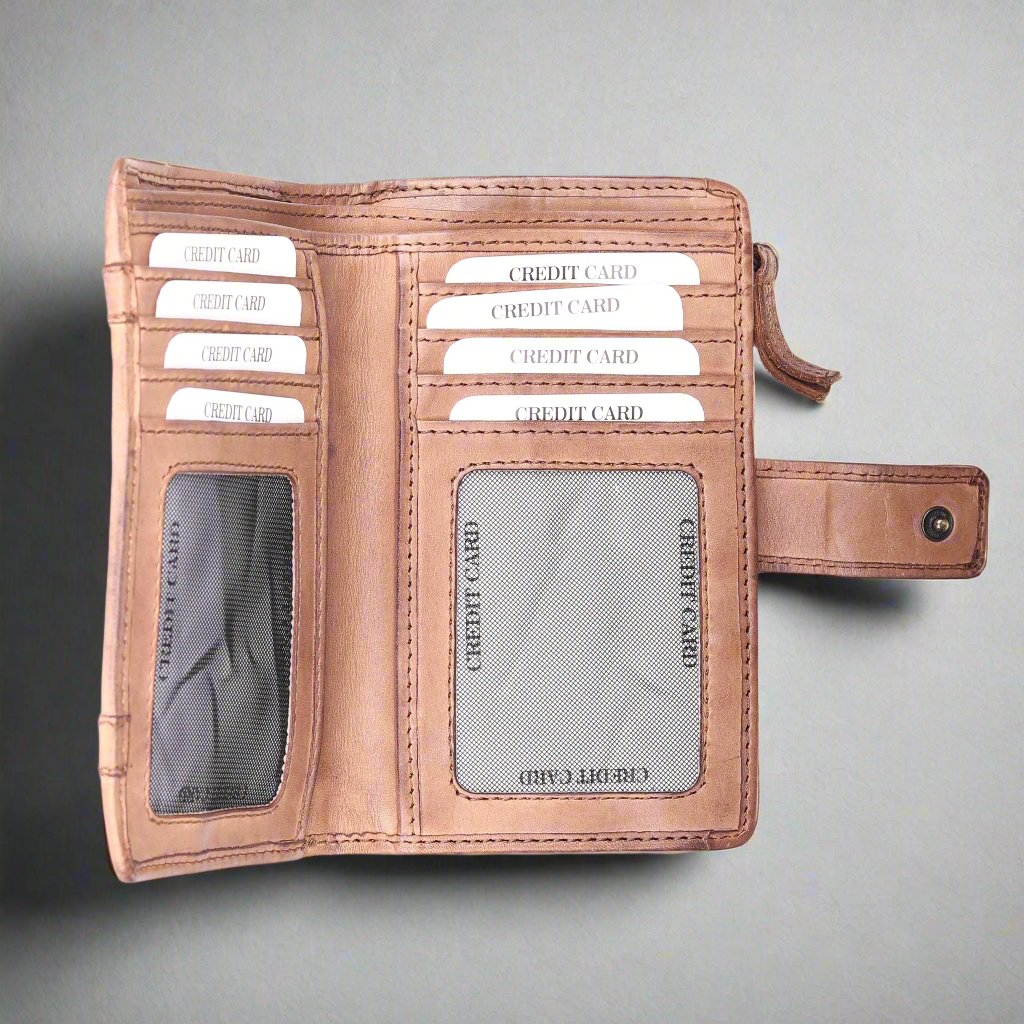 MET Women's Leather Credit Card Wallet