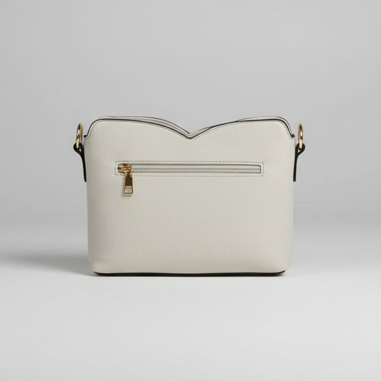 Temptation Italy Small Faux Leather Crossbody. Butterfly & Floral Embossed Bag