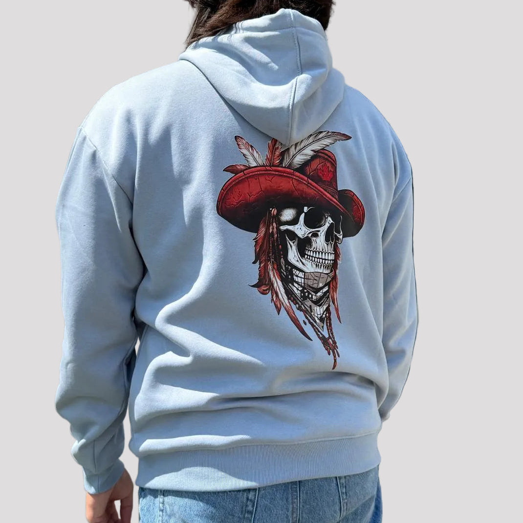 Open Road Men's Western Skull Graphic Hoodie