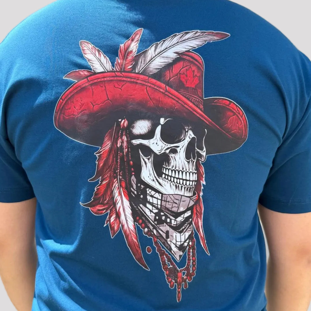 Open Road Men’s Western Skull Graphic T-Shirt