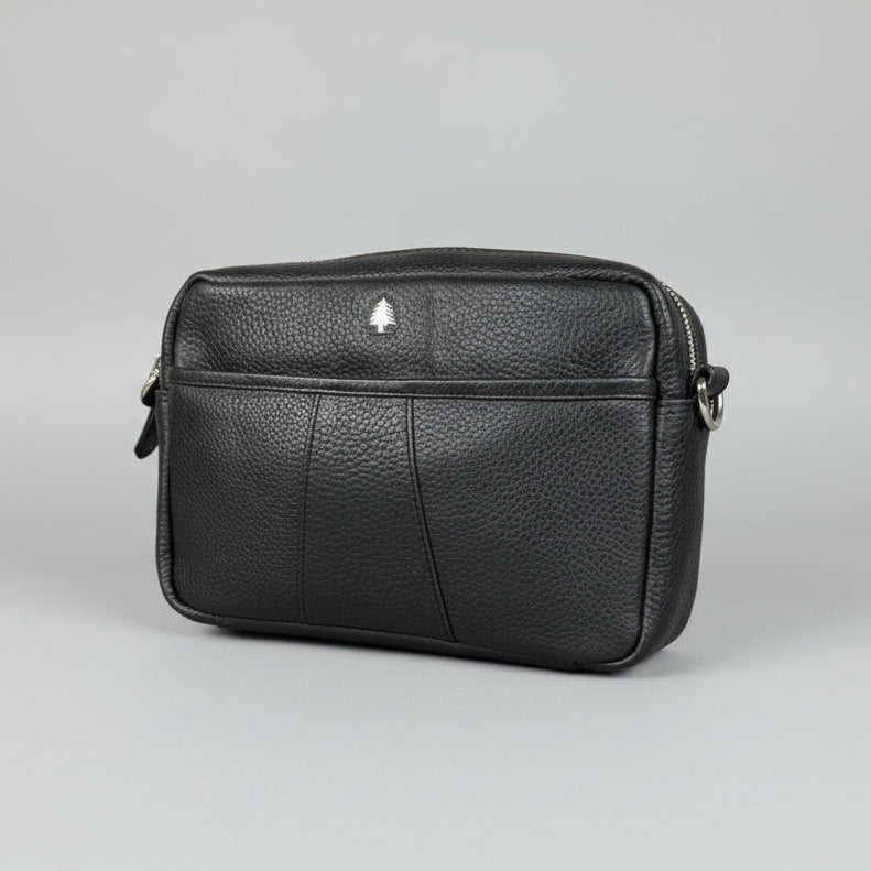 Greenwood Leather Mini Crossbody Bag. Premium Full-Grain Pebbled Leather Handbag - Boutique of Leathers/Open Road