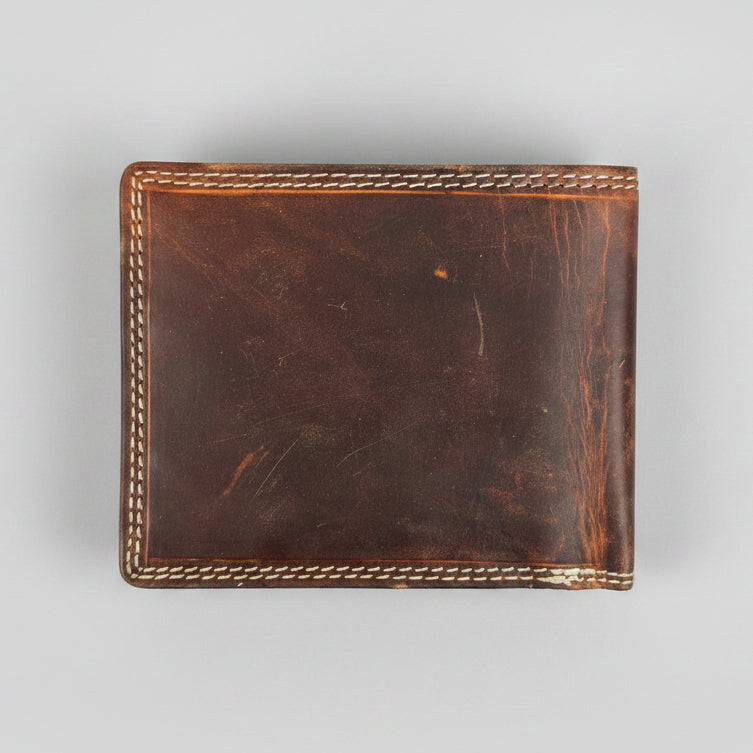 Men’s Screaming Eagle Embossed Bifold Leather Wallet