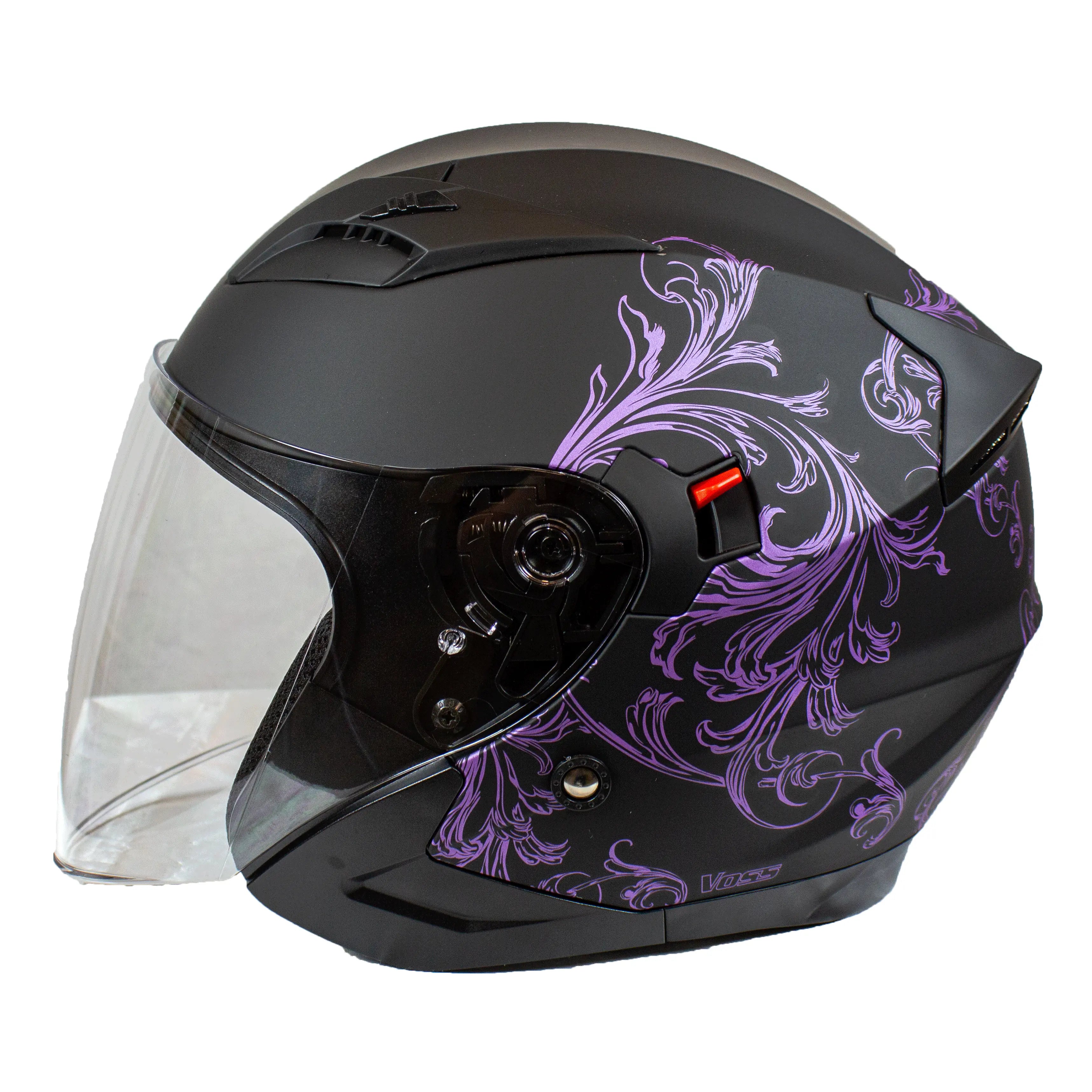 VOSS 310 Tucson Purple Eden 3/4 Helmet Motorcycle Helmets Boutique of Leathers/Open Road