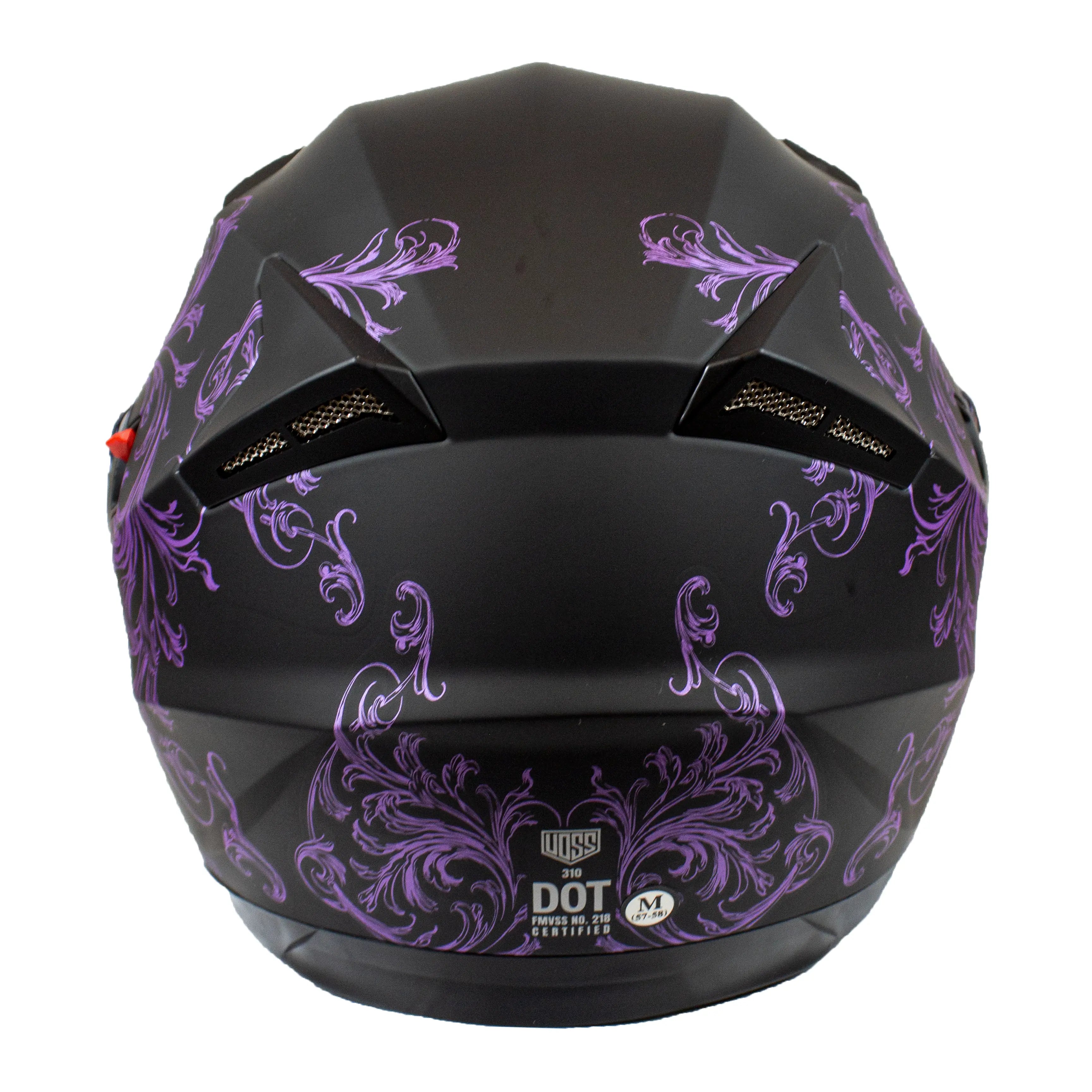 VOSS 310 Tucson Purple Eden 3/4 Helmet Motorcycle Helmets Boutique of Leathers/Open Road