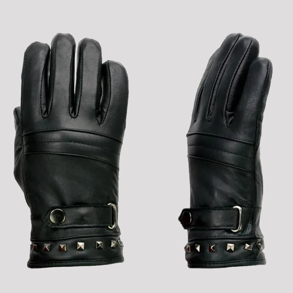 Open Road Women's Touch Tip Leather Motorcycle Gloves