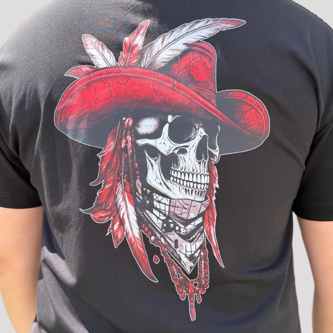Open Road Men’s Western Skull Graphic T-Shirt