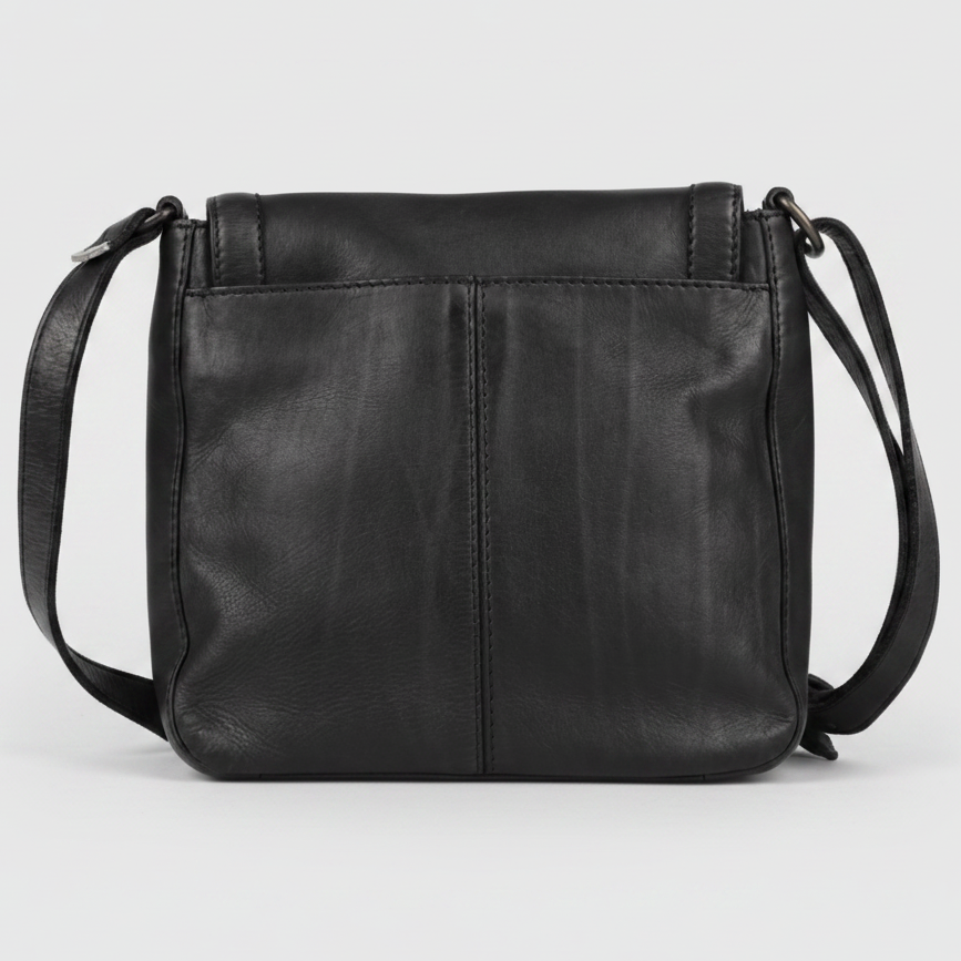 MET Premium Leather Flap Crossbody Bag. Women's Organizer Purse