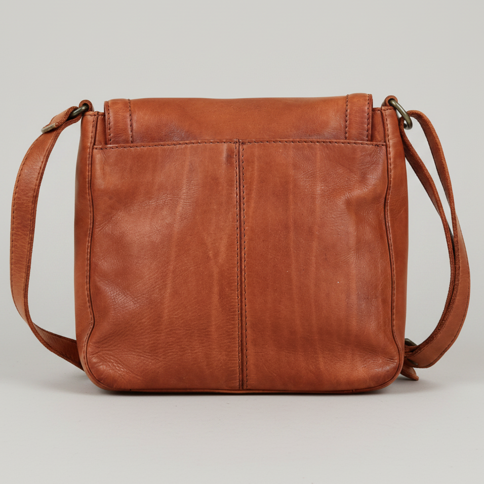 MET Premium Leather Flap Crossbody Bag. Women's Organizer Purse
