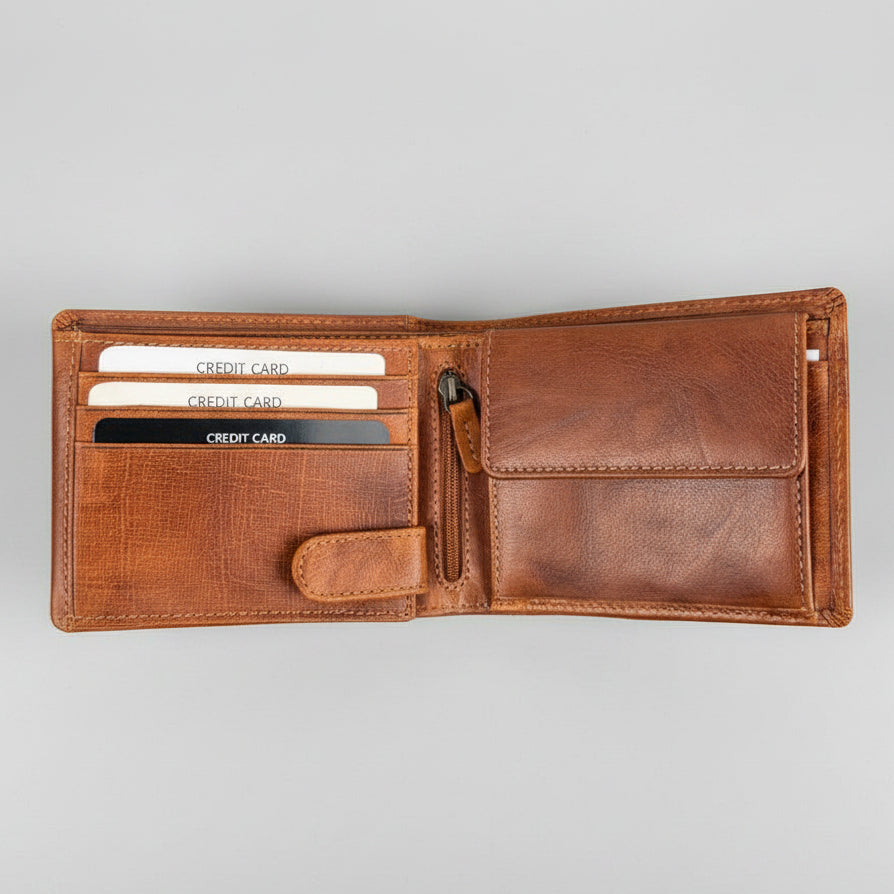 MET Men's Wing Out Leather Wallet