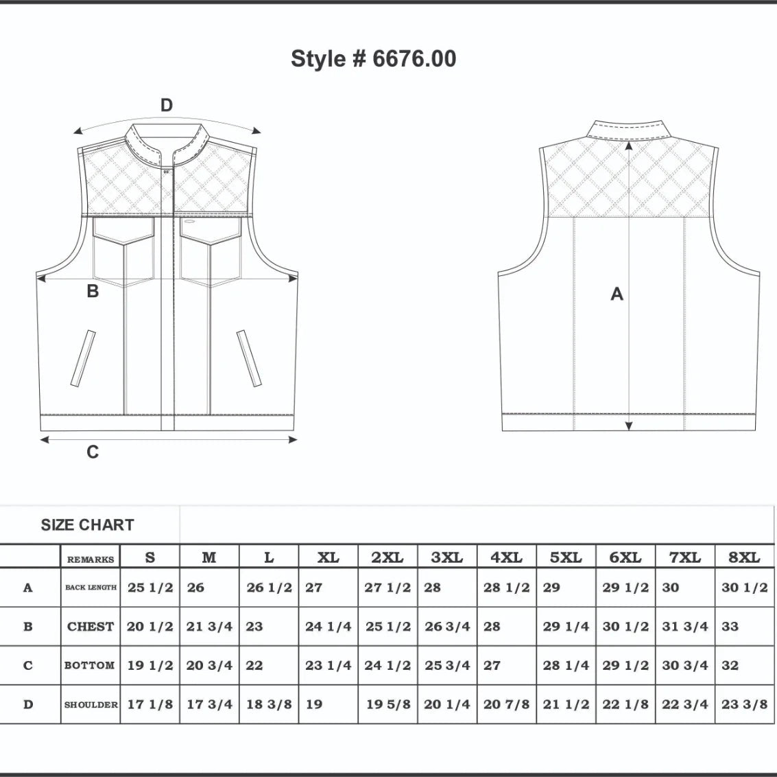 Open Road Men's Denim & Leather Club Vest - Boutique of Leathers/Open Road