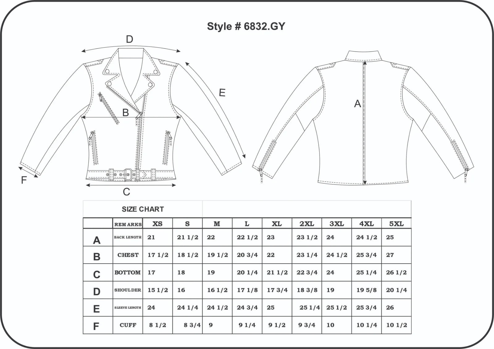 BOL Women's Biker Style Leather Jacket
