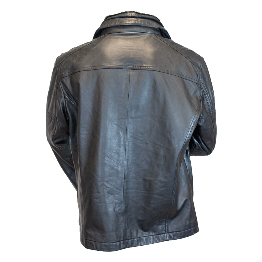 BOL Men's Cardian Bomber Lambskin Leather Jacket
