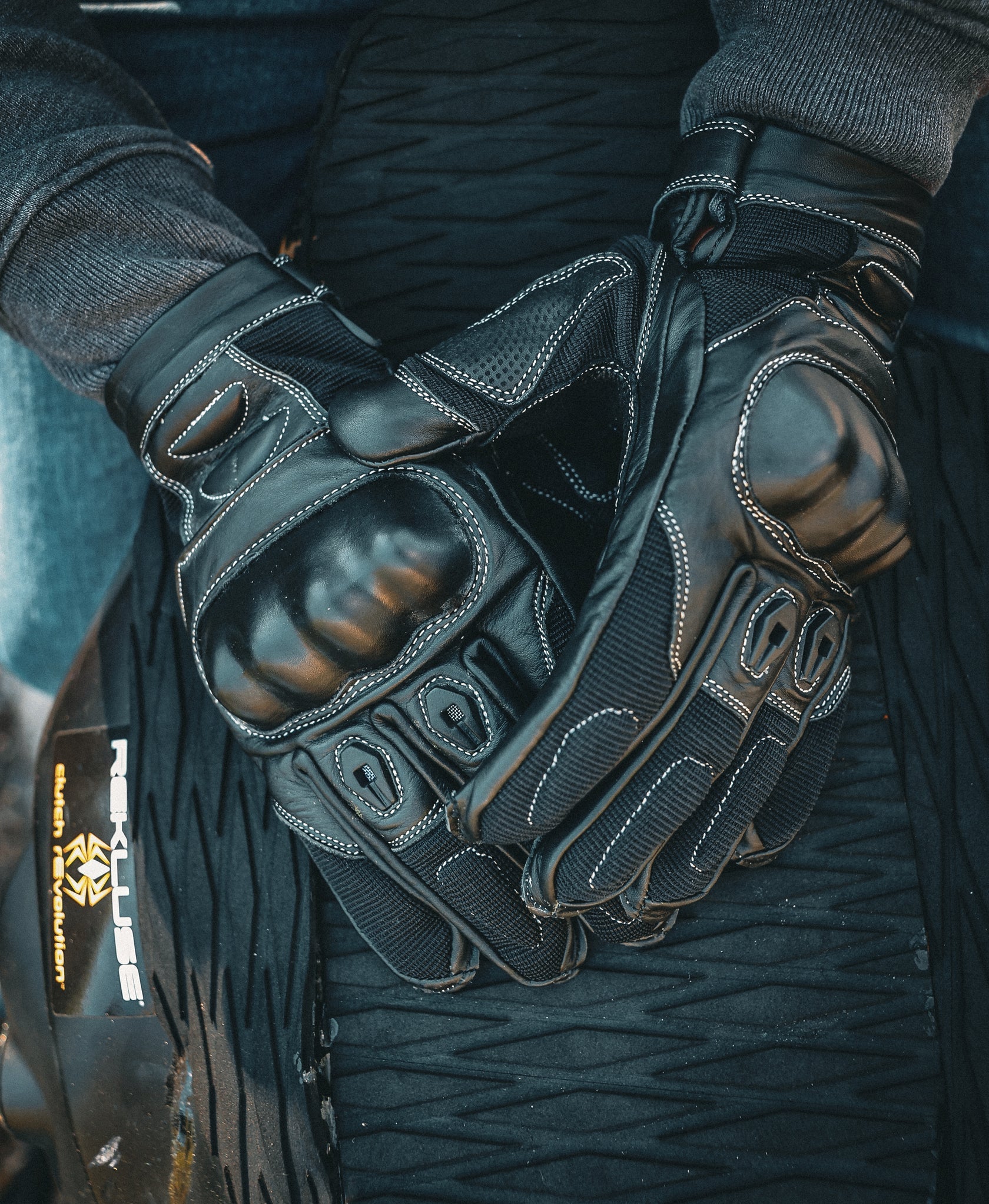Open Road Hard Knuckle Motorcycle Gloves