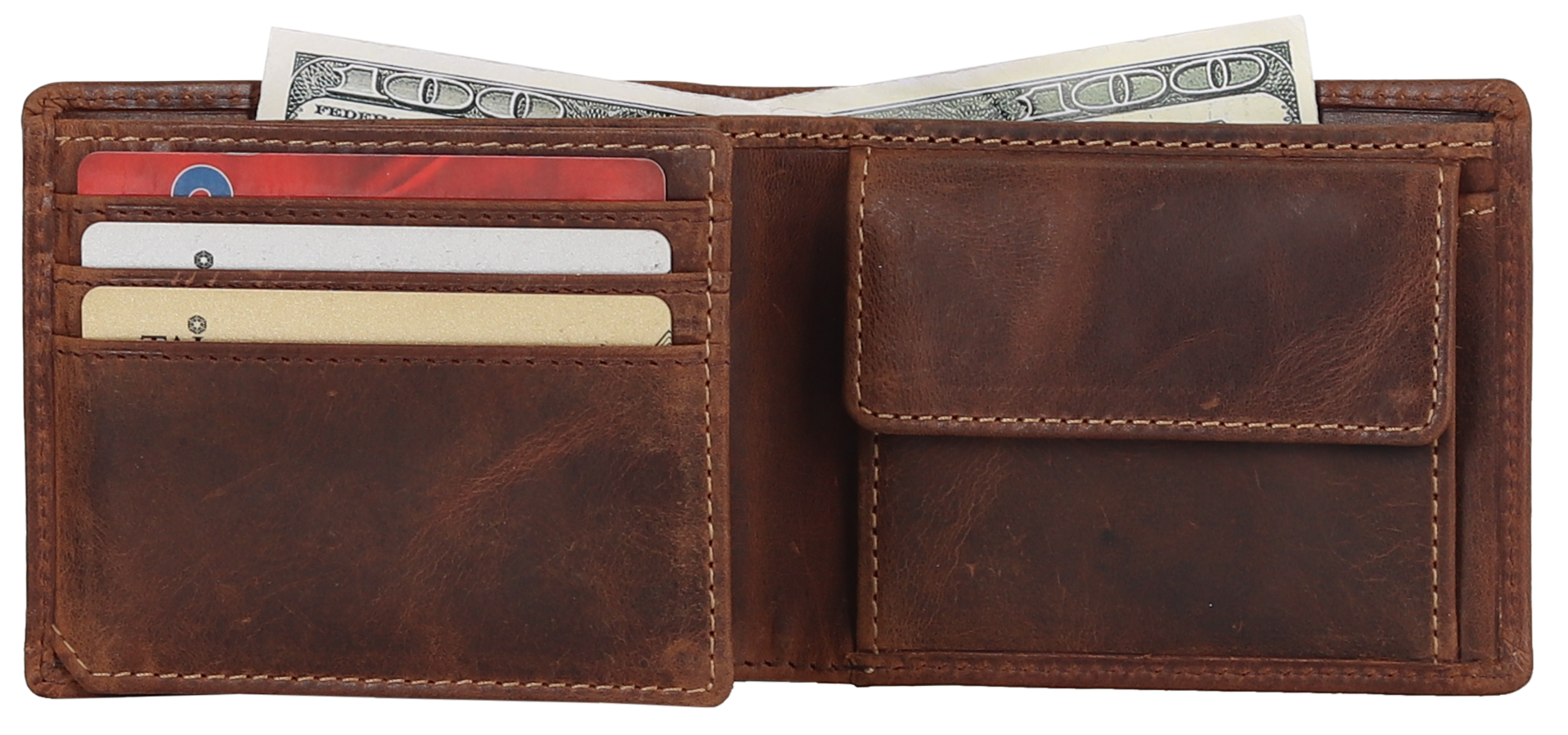 Men's 6 Card Slot Leather Wallet