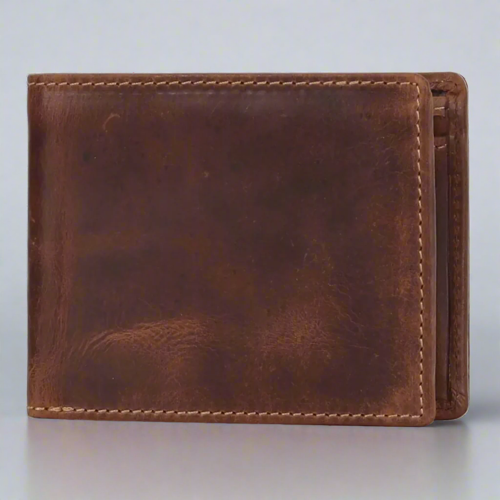 MET Men’s Hunter Leather Wallet with Coin Pocket