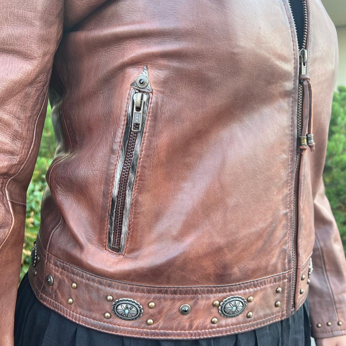 Leather Western Jacket with Fringe - Boutique of Leathers/Open Road