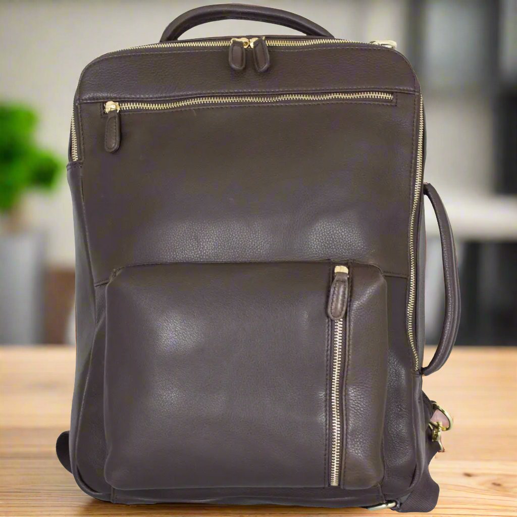 Leather convertible backpack shoulder bag online