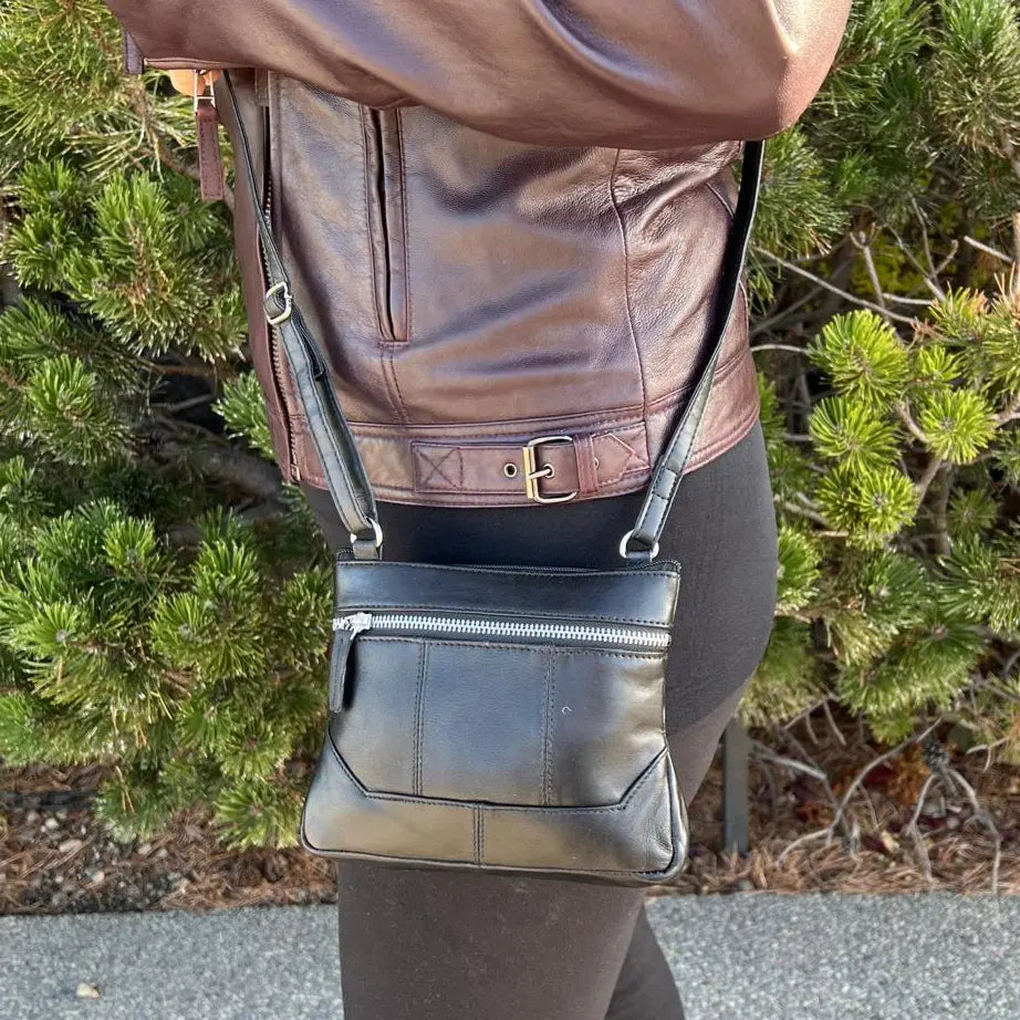 BOL Crossbody Organizer Leather Bag Handbags & Purses Boutique of Leathers/Open Road