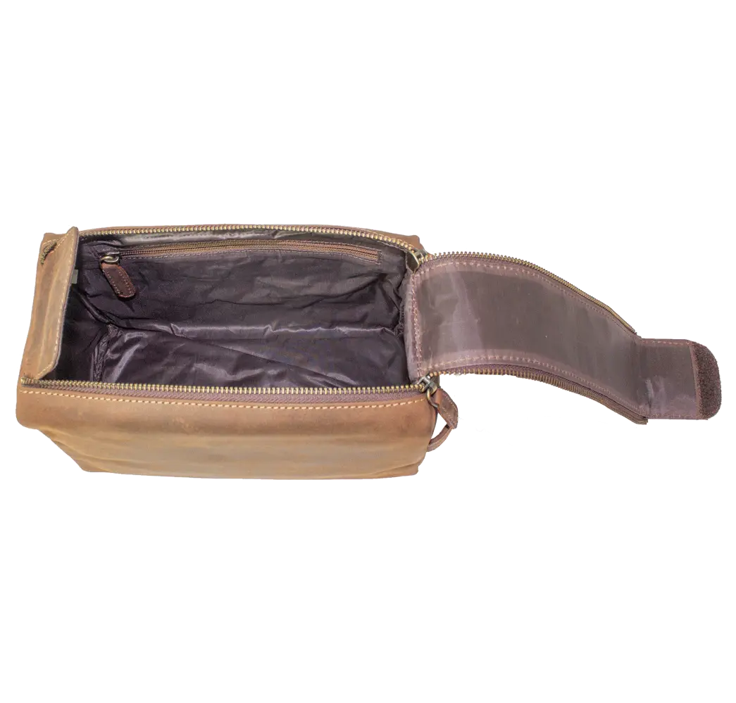 BOL Distressed Leather Toiletry Bag Cases Boutique of Leathers/Open Road