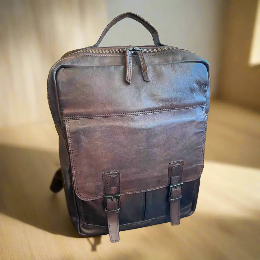 BOL Leather Retro Explorer Backpack Backpacks & Messenger Bags Boutique of Leathers/Open Road