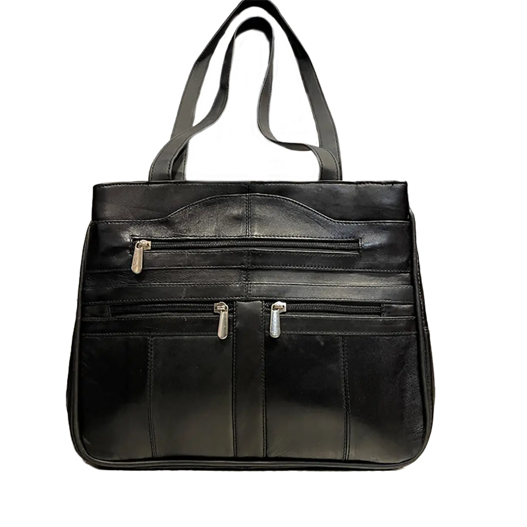 Black leather bags women's handbags clearance