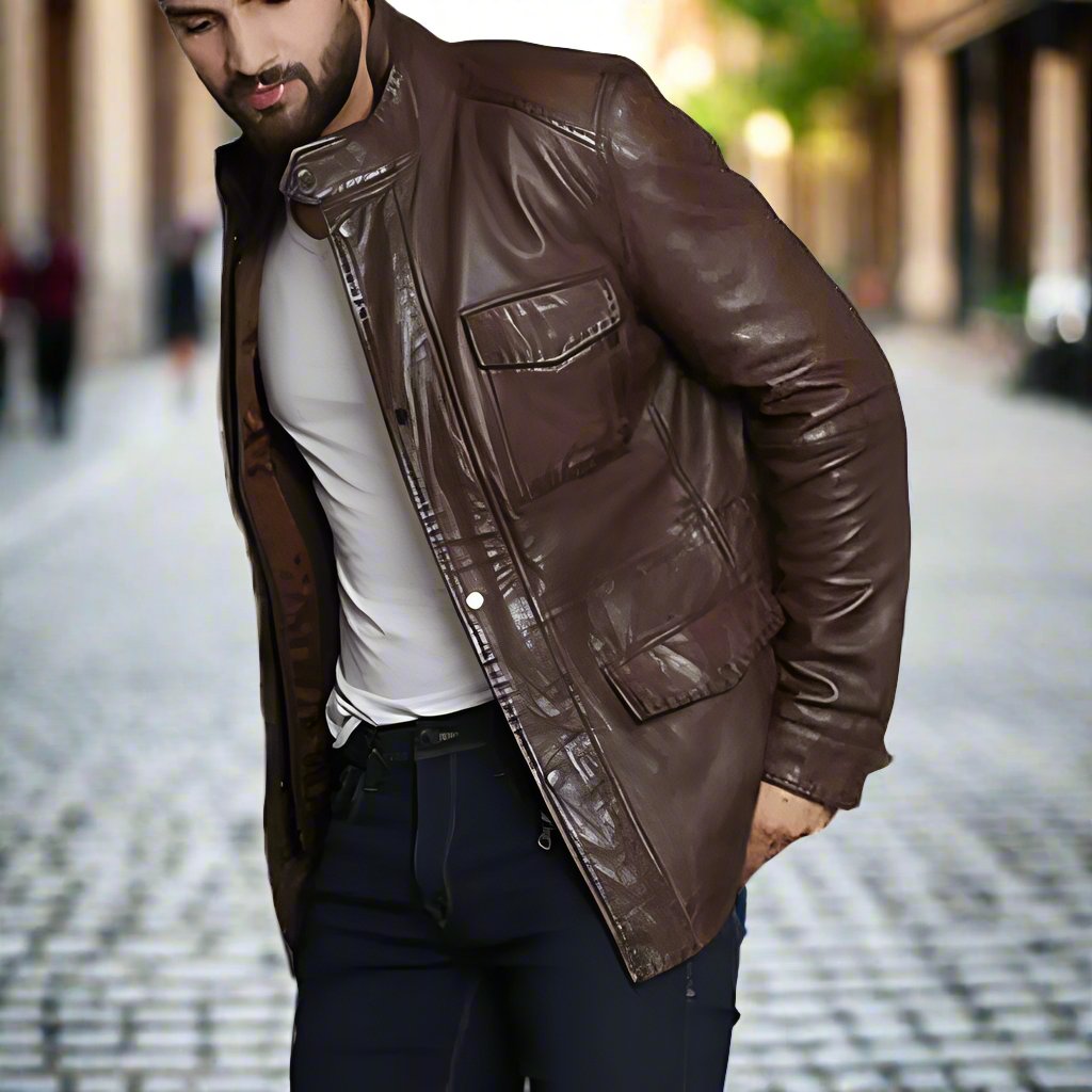 BOL Men's Bradley Jacket Men's Leather Jackets Boutique of Leathers/Open Road