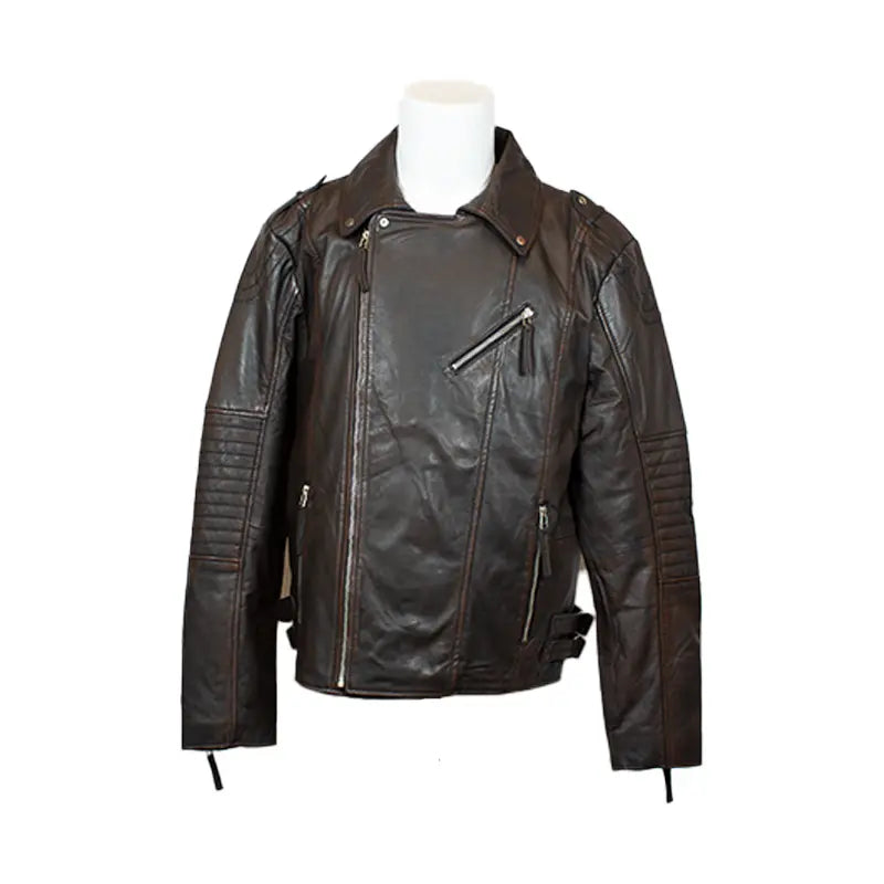 BOL Men's Classic Biker Look Leather Fashion Jacket Men's Leather Jackets Boutique of Leathers/Open Road