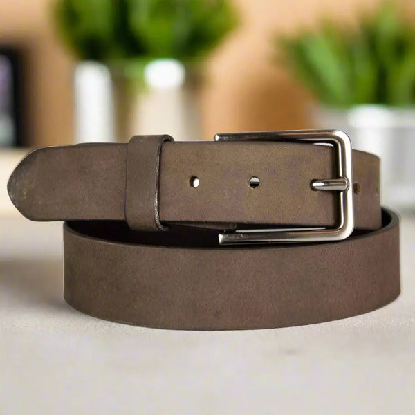 Mens distressed leather belts best sale