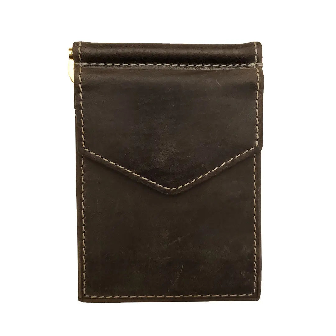 BOL Men's Distressed Leather Money Clip Wallet - Boutique of Leathers/Open Road