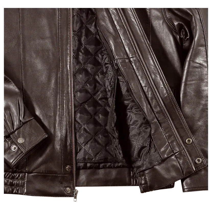 BOL Men's Double Pocket Leather Bomber Jacket - Boutique of Leathers/Open Road