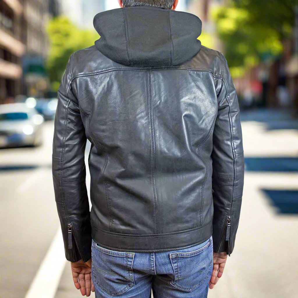 BOL Men's Eduardo Hoodie Jacket - Boutique of Leathers/Open Road